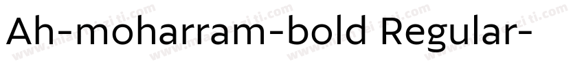 Ah-moharram-bold Regular字体转换